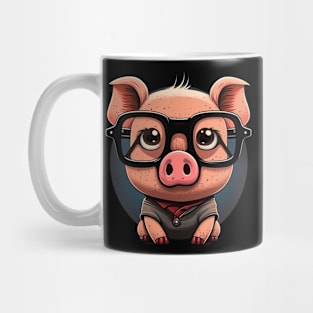 cute pig glasses Mug